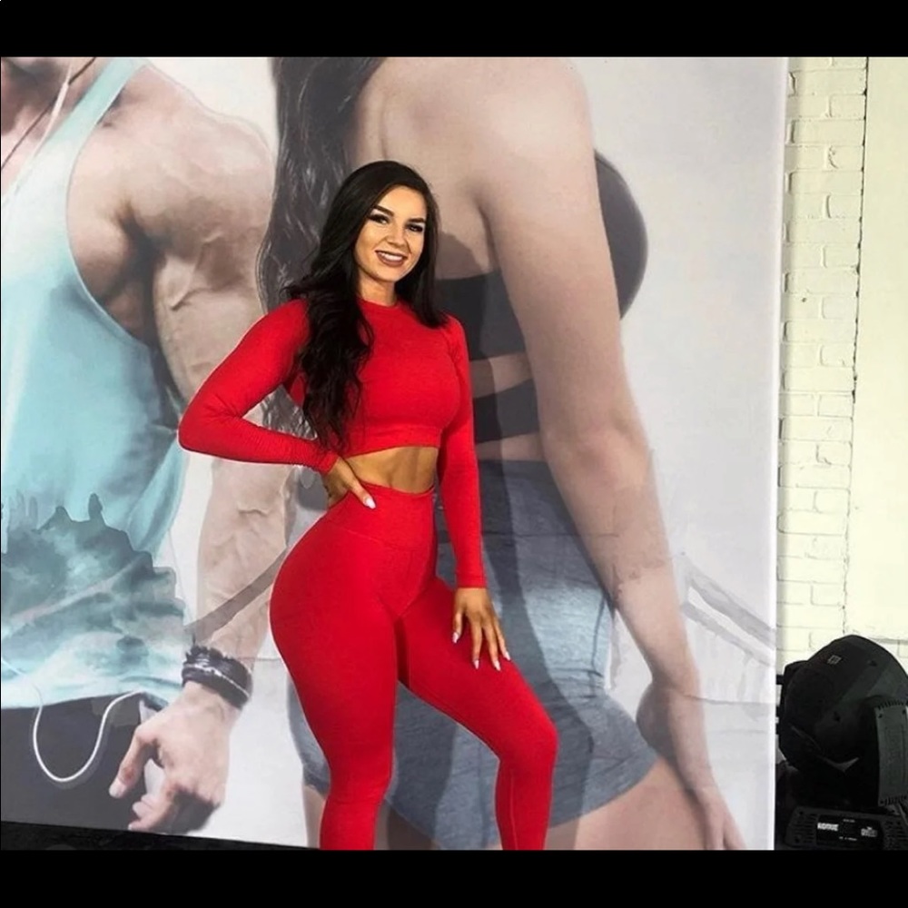 Alphalete revival long sleeve crop
